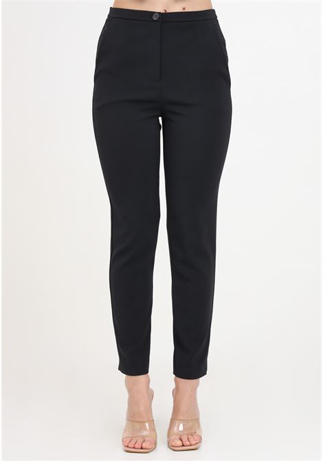 Black women's trousers with side pockets PATRIZIA PEPE | 8P0585/A6F5K103